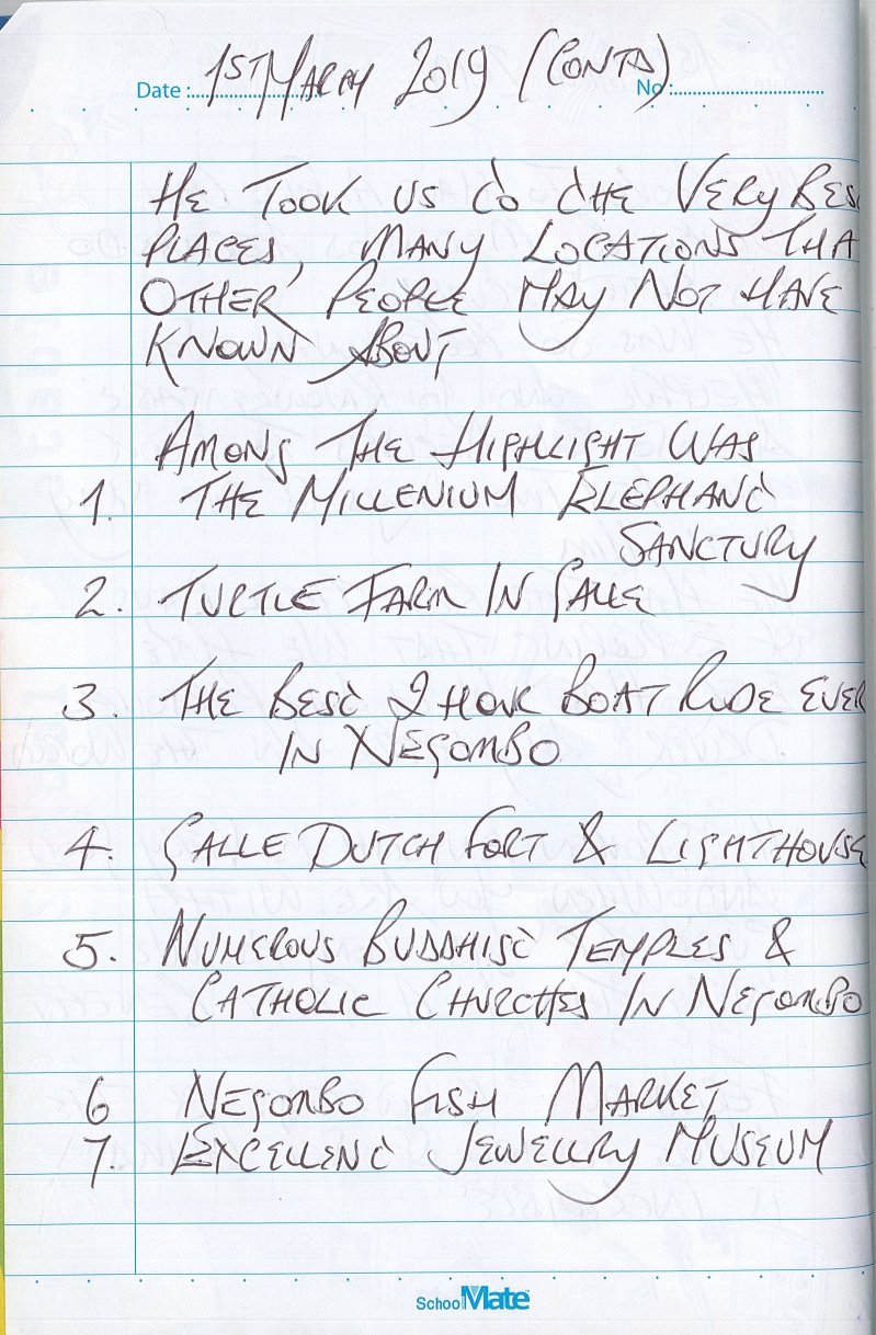 Professional helpful and knowledgeable handwritten review page 2